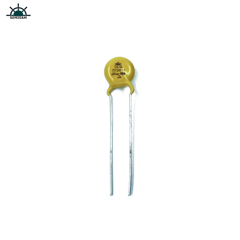 Monaróir Bunaidh Luaidhe Léaga, Buí Silicon Mov 7D511 510V 7Mm Friotóir 7mm MOV VARISTOR